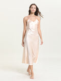 Ivory Satin Slip Dress