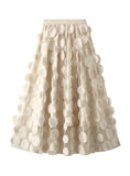 Heavy Industry Three-dimensional Polka-dot Gauze Skirt