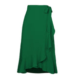 Irregular Solid color Skirt