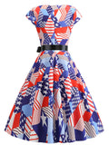 Independence Day 50's 60's Rockabilly Swing Dress