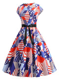 Independence Day 50's 60's Rockabilly Swing Dress