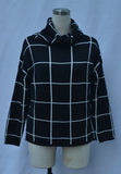 Checked Turtleneck Pullover Sweater