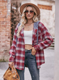 Flannel Plaid Casual Hooded Coat