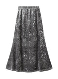 Women Velvet Fishtail Skirt