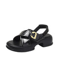 INCREASE JOKER CROSS THICK SOLE SANDALS