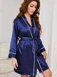 SEXY SUMMER ICE SILK BATHROBE PAJAMAS