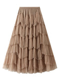 Heavy Industry Beaded Gauze Cake Skirt