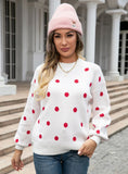 Knitwear Polka Dot Pullover Sweater