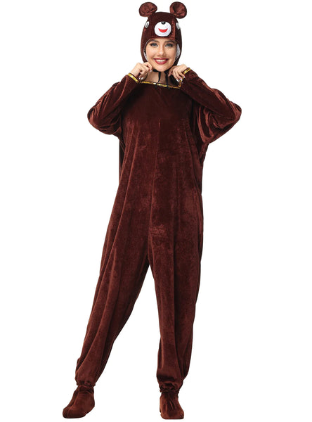 BROWN BEAR ANIMAL COSTUME STAGE COSPLAY