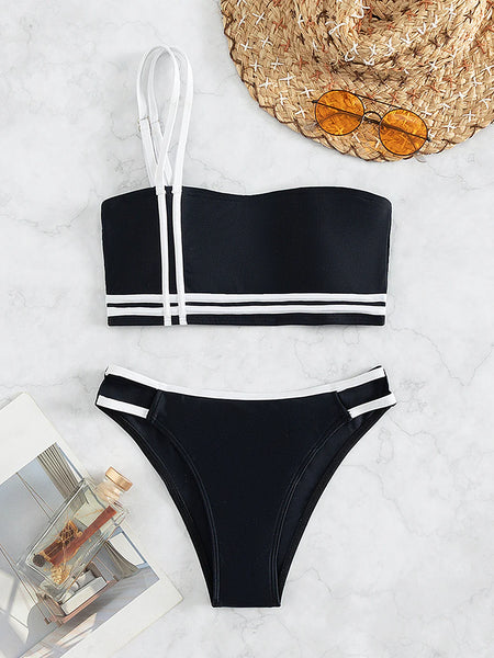 ONE-SHOULDER SEXY SPLIT SWIMSUIT BIKINI