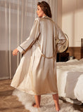 LONG THIN HOUSEHOLD CLOTHES ROBE