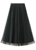 Women Pleated Skirt On Both Sides