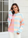 Crew Neck Stripes Sweater