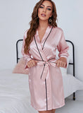 SEXY SUMMER ICE SILK BATHROBE PAJAMAS