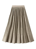 High Waist Pleated Skirt