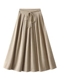 High Waist Pleated Skirt