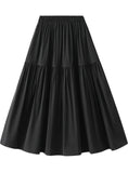 Women Retro Pleated Skirt