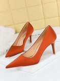 THIN HIGH-HEELED SHALLOW-MOUTH POINTED SHOES