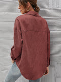 Loose Casual Corduroy Shirt Top