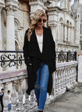 Women Knitted Long Sweater Coat