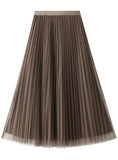 Women Pleated Skirt On Both Sides