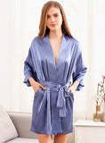 EMBROIDERED WIDE-SLEEVED CLOTHING BATHROBE