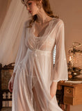 LACE GAUZE SEXY SLING NIGHTDRESS SET