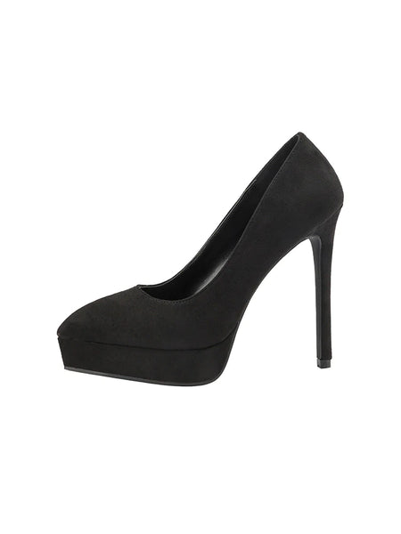 POINTED SUEDE NIGHTCLUB STILETTO SHOES