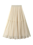 Gauze Large Skirt On Both Sides