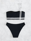 ONE-SHOULDER SEXY SPLIT SWIMSUIT BIKINI