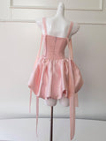 Polka Dot Playful Pink Corset Sweet Party Dress