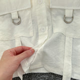 Functional Pocket Classic White Shirt