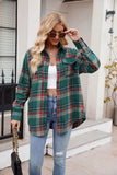 Casual Fashion Loose Plaid Pocket Shirt