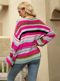 Women Striped Turtleneck Sweater