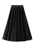 High Waist Pleated Skirt