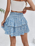 Play Slim Floral Short Skirt