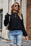 Long Sleeve Short Knitted Pullover Sweater