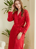 WOMEN SILK LONG ROBE PAJAMA