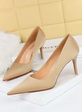 THIN HIGH-HEELED SHALLOW-MOUTH POINTED SHOES