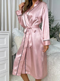 SEXY LONG SLEEVE PAJAMAS BATHROBE ROBE