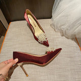 POINTED HIGH-HEELED STILETTO SHOES