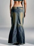 Retro Slim Low Waist Fishtail Skirt