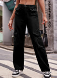 MULTI-POCKET DENIM OVERALLS PANT