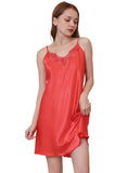 SUMMER SILK SLIM LACE SUSPENDER NIGHTDRESS