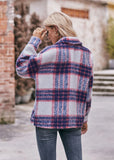 Plaid Short Woolen Thick Coat