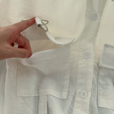 Functional Pocket Classic White Shirt