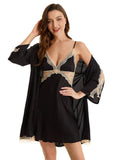 LACE SUSPENDER NIGHTGOWN PAJAMAS SUIT