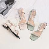 THICK HEELS ROMAN FLAT SANDALS