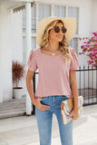 SOLID COLOR BUBBLE SHORT SLEEVE T-SHIRT