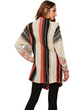 Women Fringed Sweater Coat